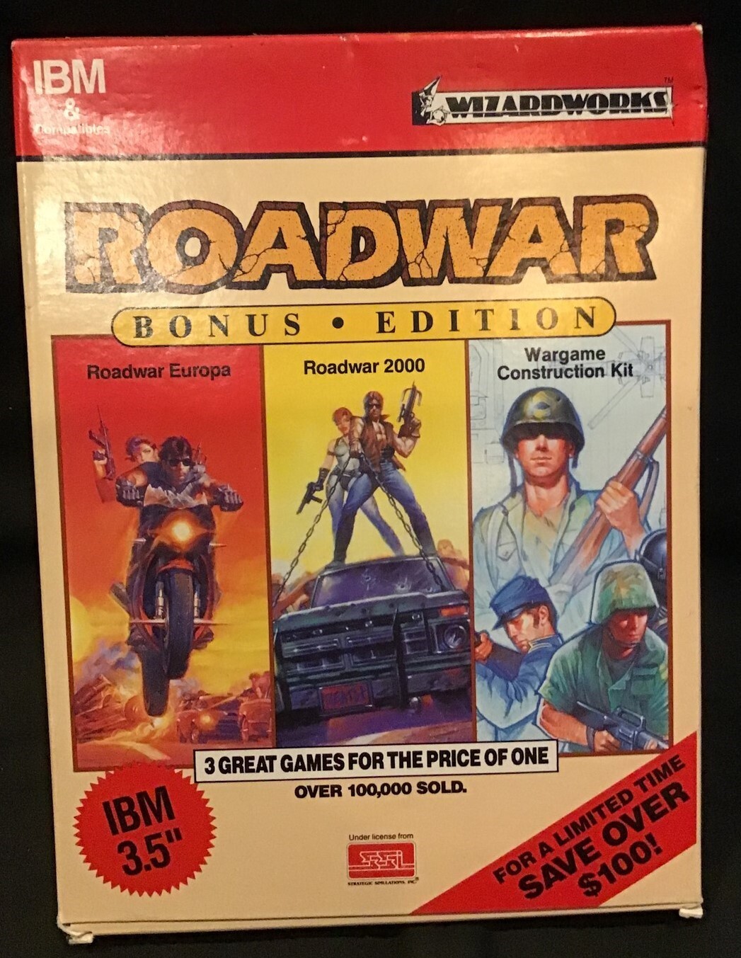 Roadwar ~ Bonus Edition ~ 3.5 floppy IBM MS-DOS 2.1 or greater ~ OEJ