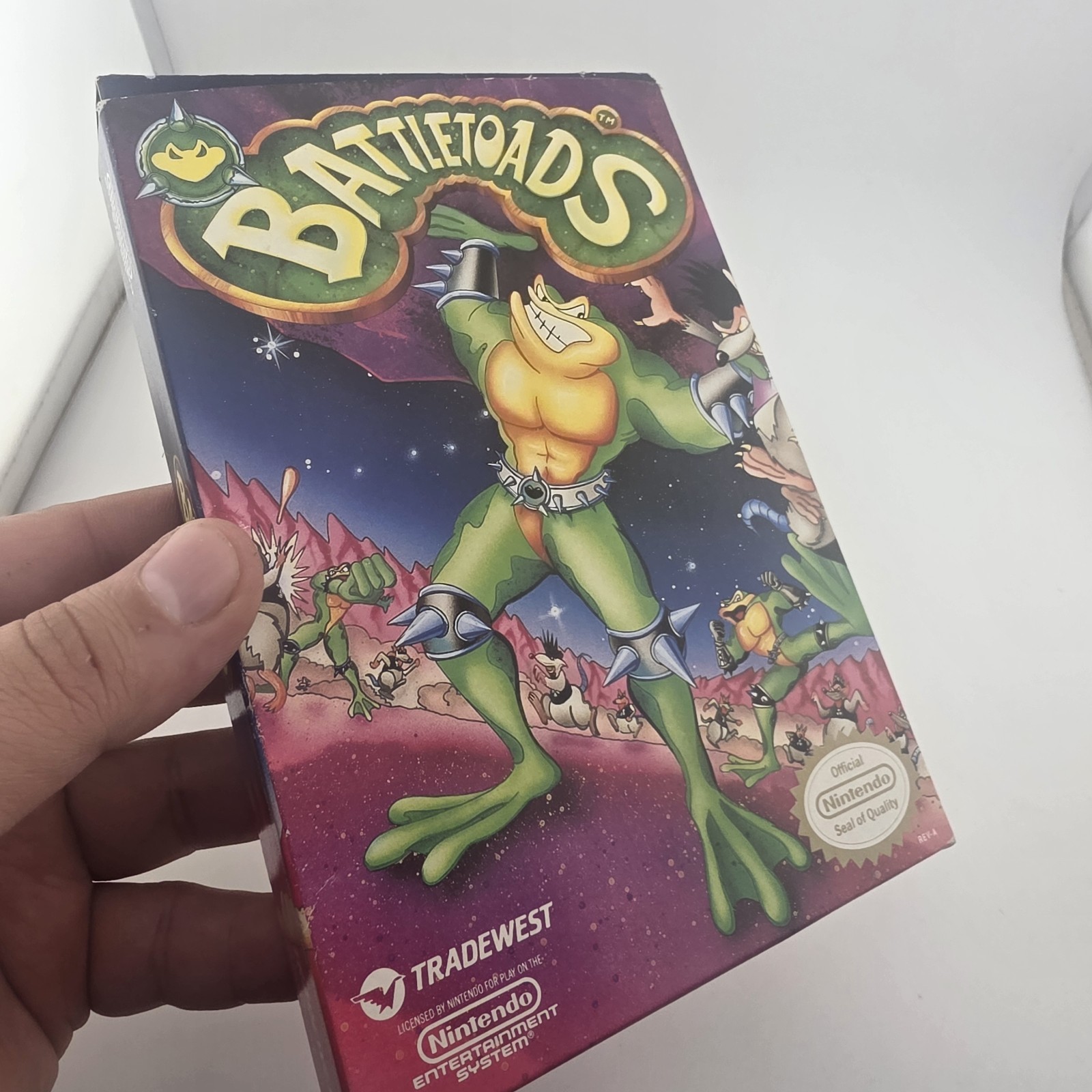 Battletoads NES Nintendo 1991 Oval SOQ REV-A Box – Box Only (No Game)