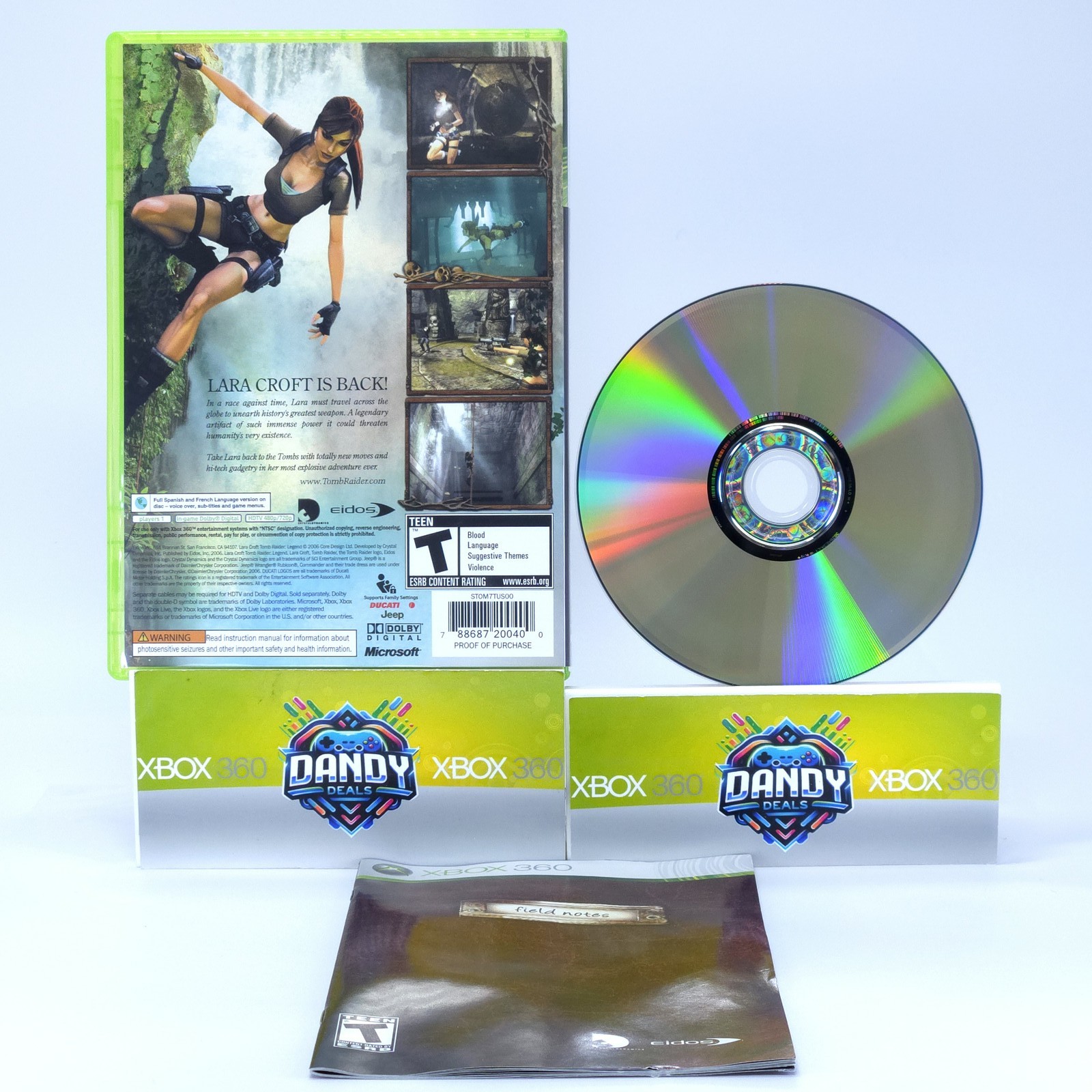 Tomb Raider Legend CIB W/ Manual – Xbox 360