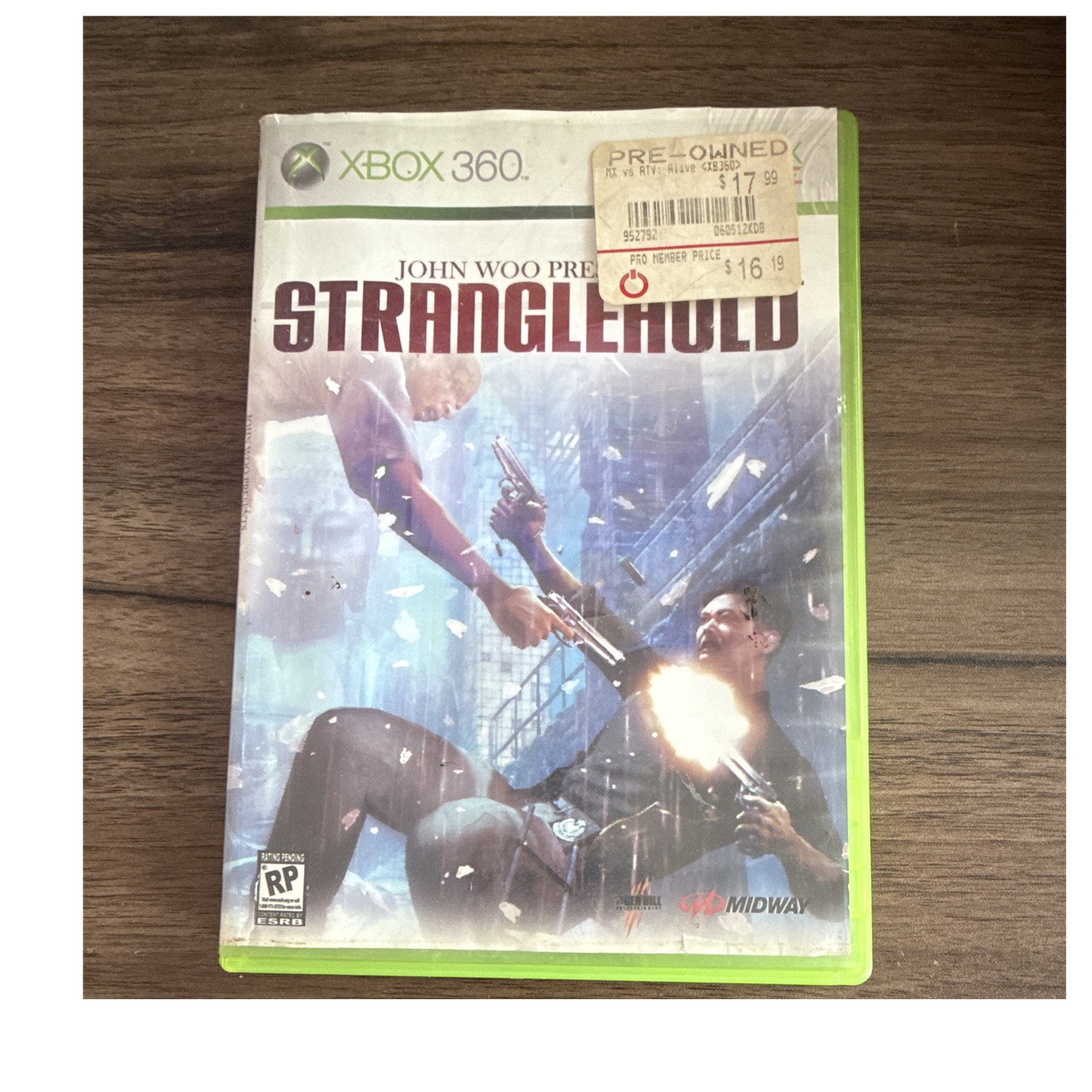 Midway Stranglehold Shooter Game for Microsoft Xbox 360 (RP Rating Pending)