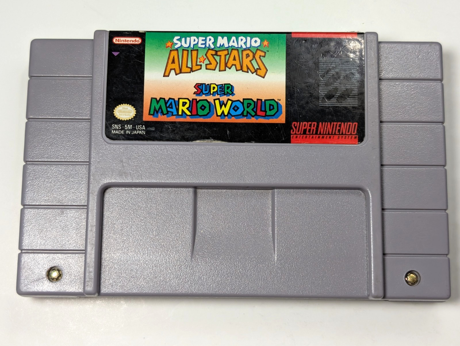 Super Mario All-Stars + Super Mario World Nintendo SNES with manual authentic