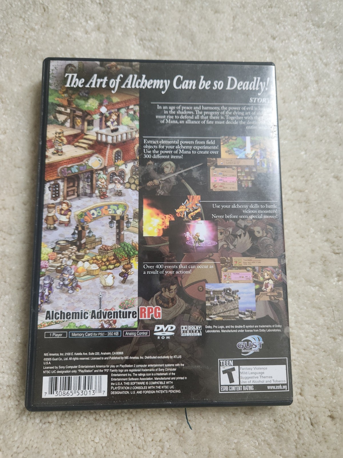 Atelier Iris: Eternal Mana (Sony PlayStation 2, 2005) PS2 CIB Complete