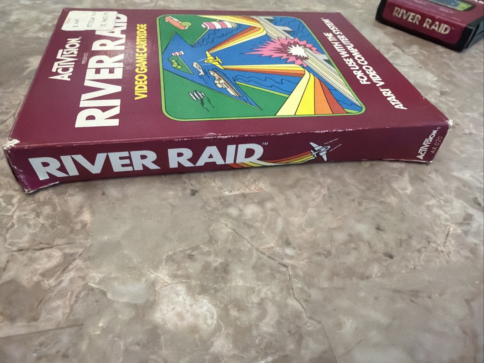 Vintage Atari 2600 RIVER RAID With Box Manual Game Tested