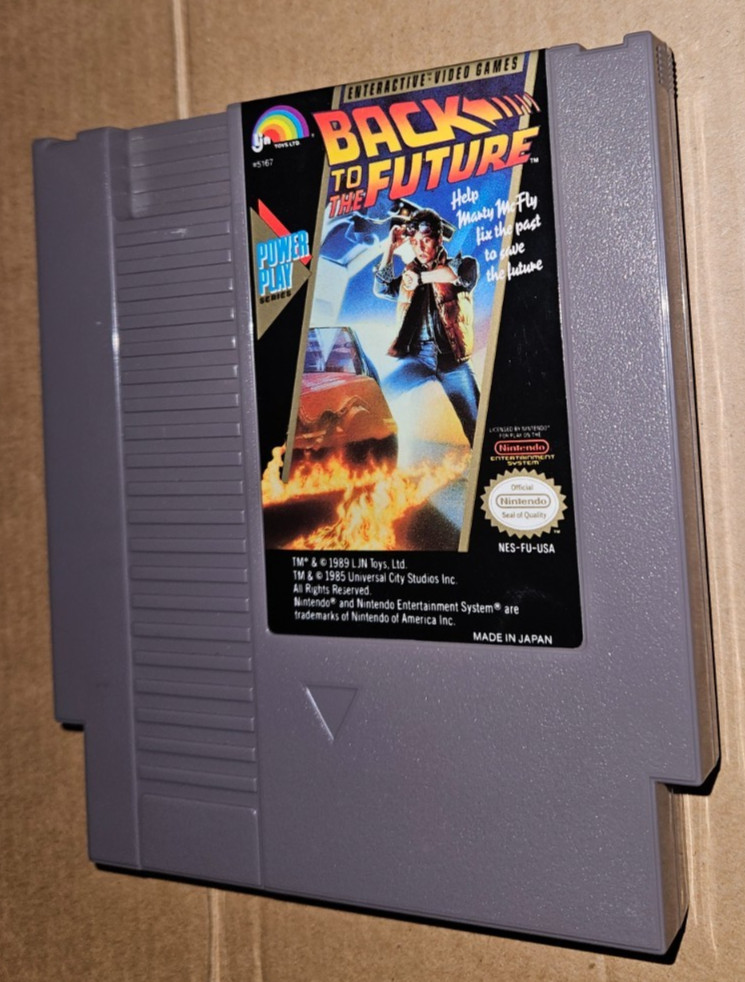 NES Back To The Future CIB Complete In Box Nintendo Entertainment System LJN