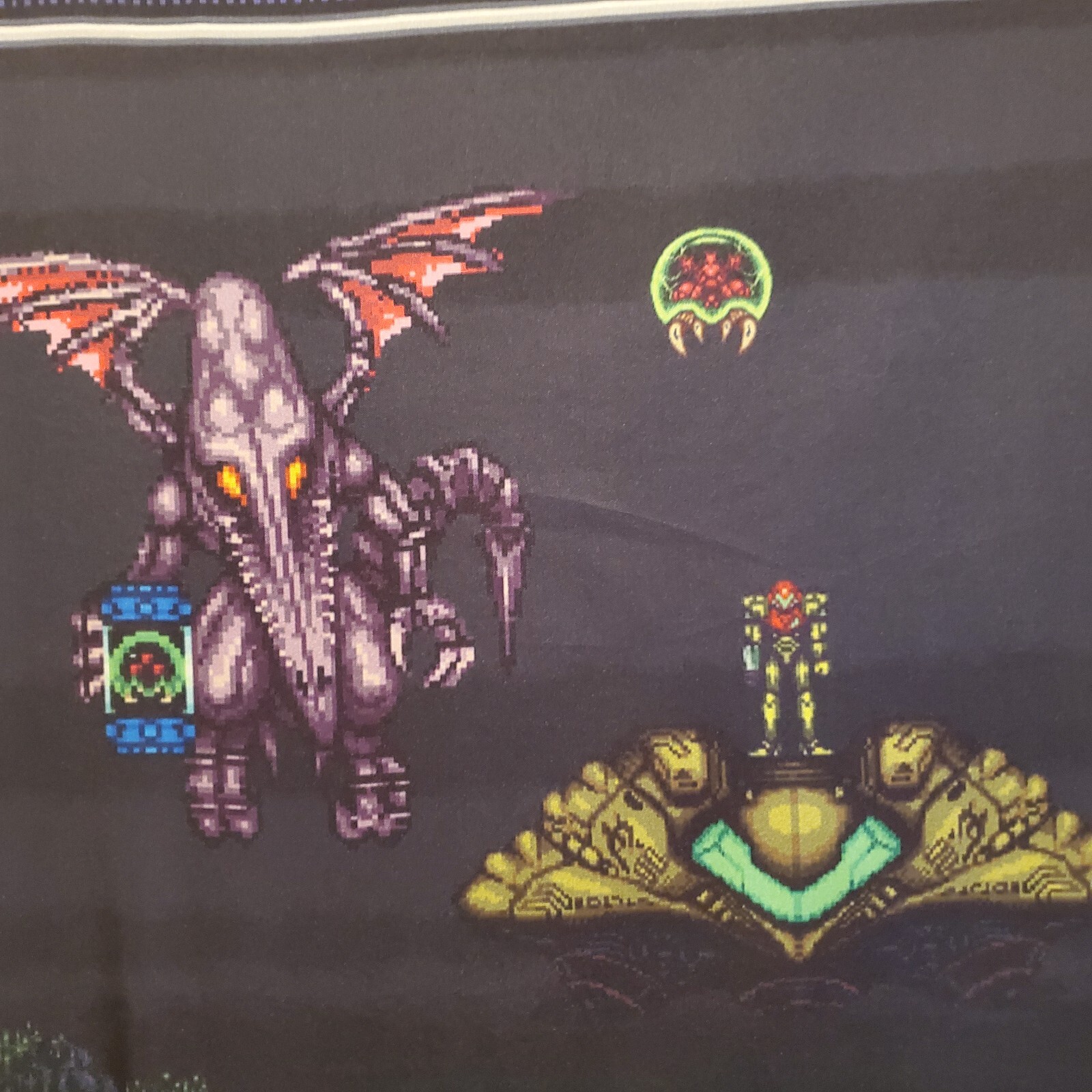 Super Metroid 5 x 1.5 foot tapestry banner wall flag Super Nintendo Samus