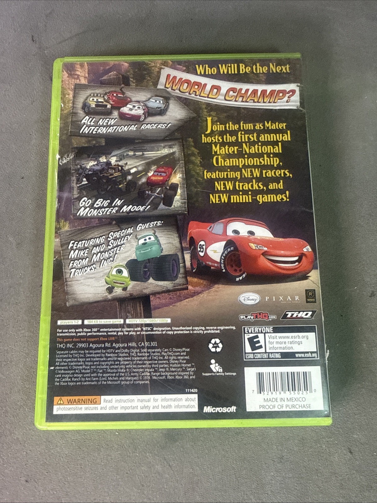 Cars: Mater-National Championship (Xbox 360, 2007) CIB Complete Tested *READ