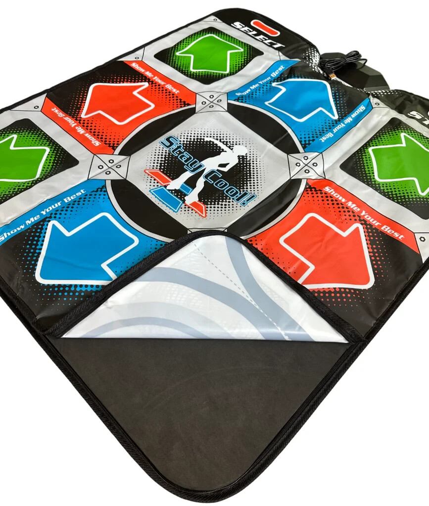 Dance Pad Mat 1″ Thick Foam Dance Dance Revolution- USB, PS1/PS2, Xbox, GameCube