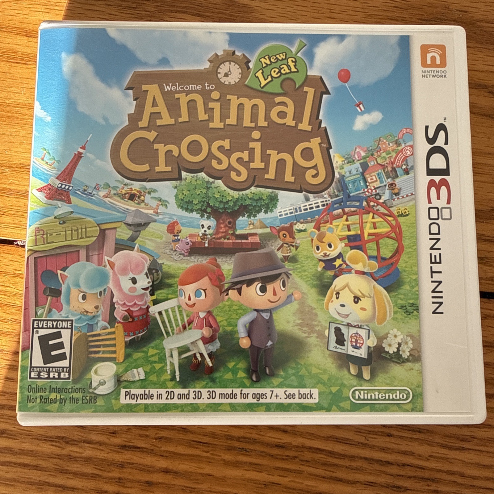 Animal Crossing: New Leaf Nintendo 3DS 2013 Game Case and Manual Tested Works
