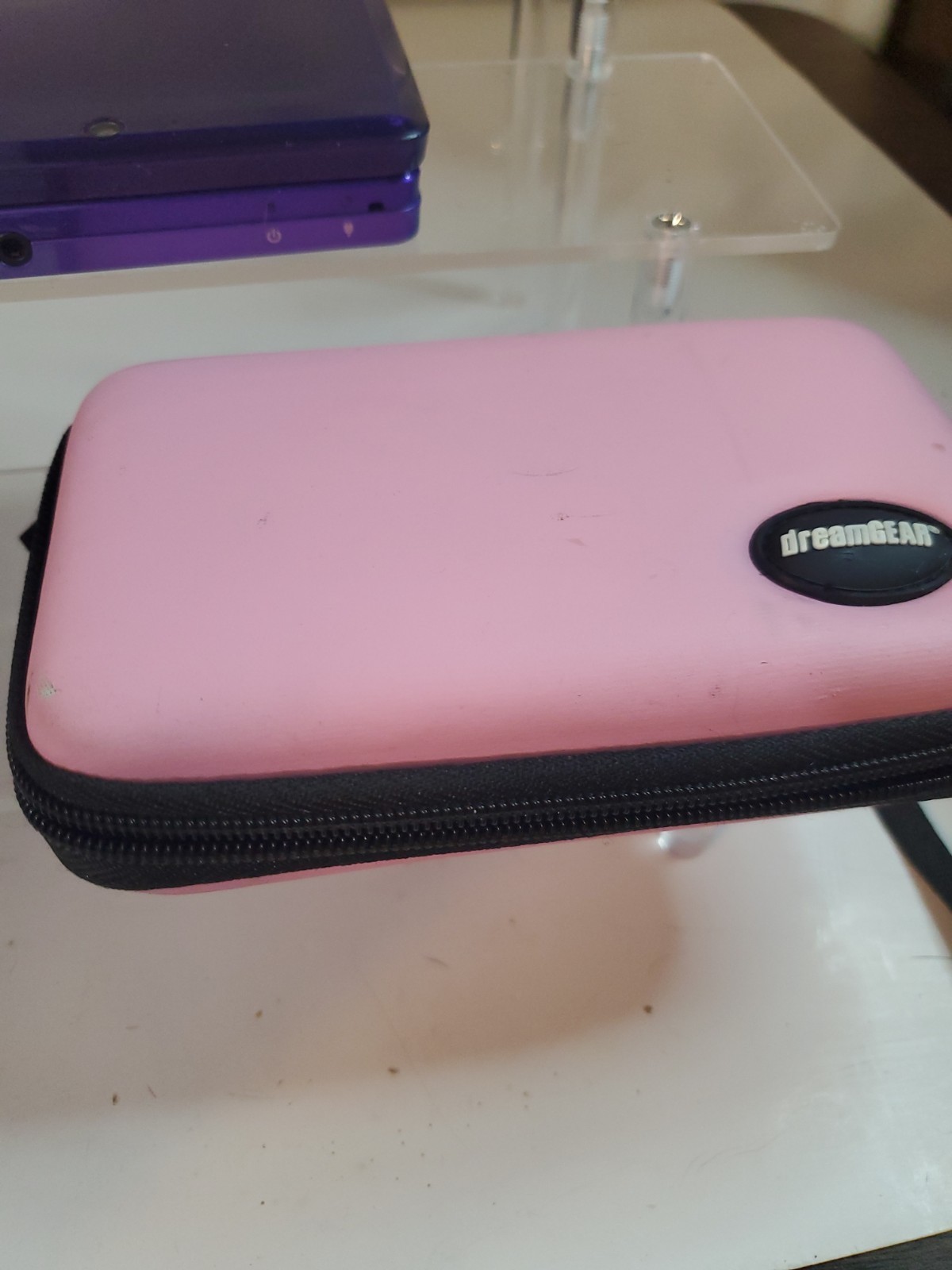 Purple Nintendo 3DS w Charger and Case