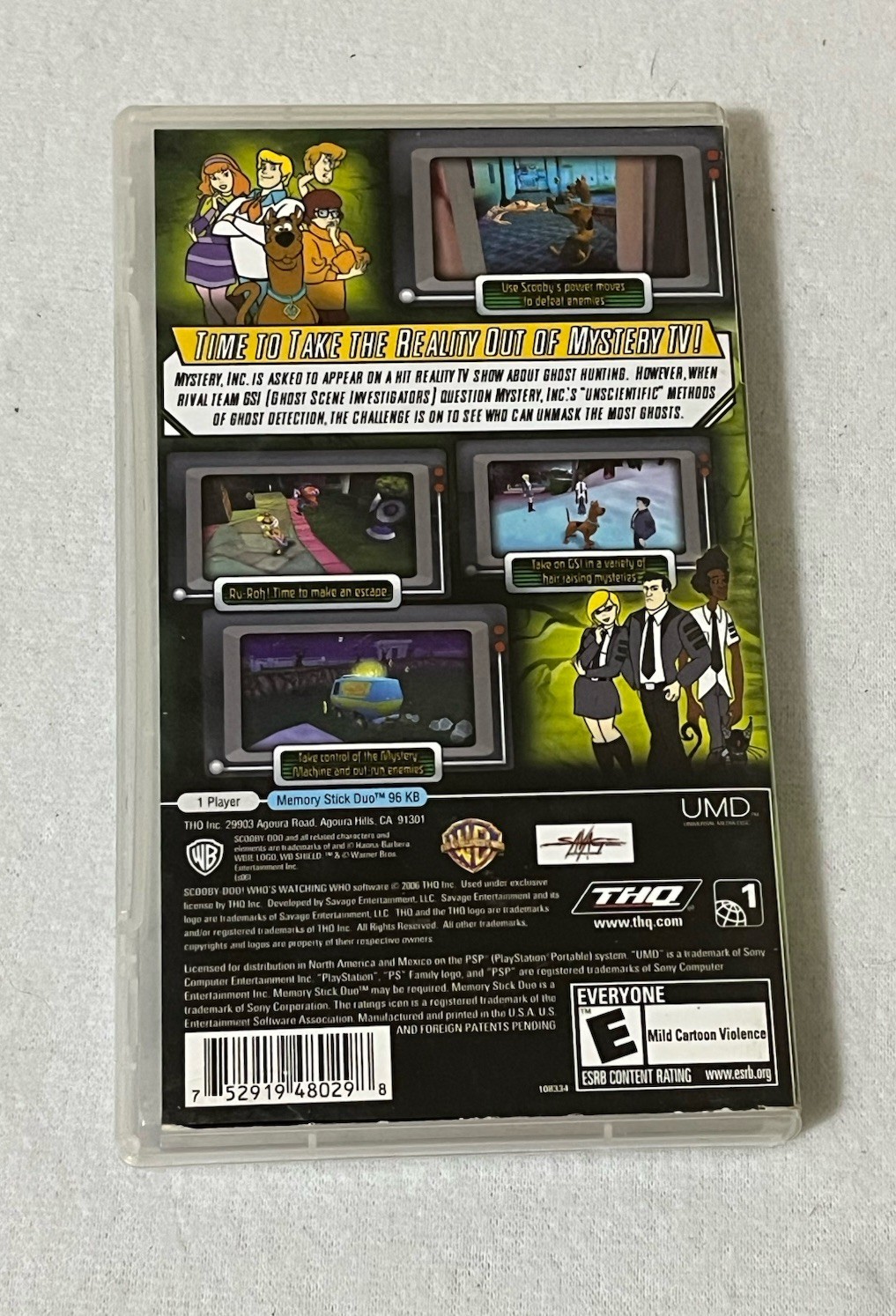 Scooby-Doo Who’s Watching Who (Sony PSP, 2006) No Manual Tested Works