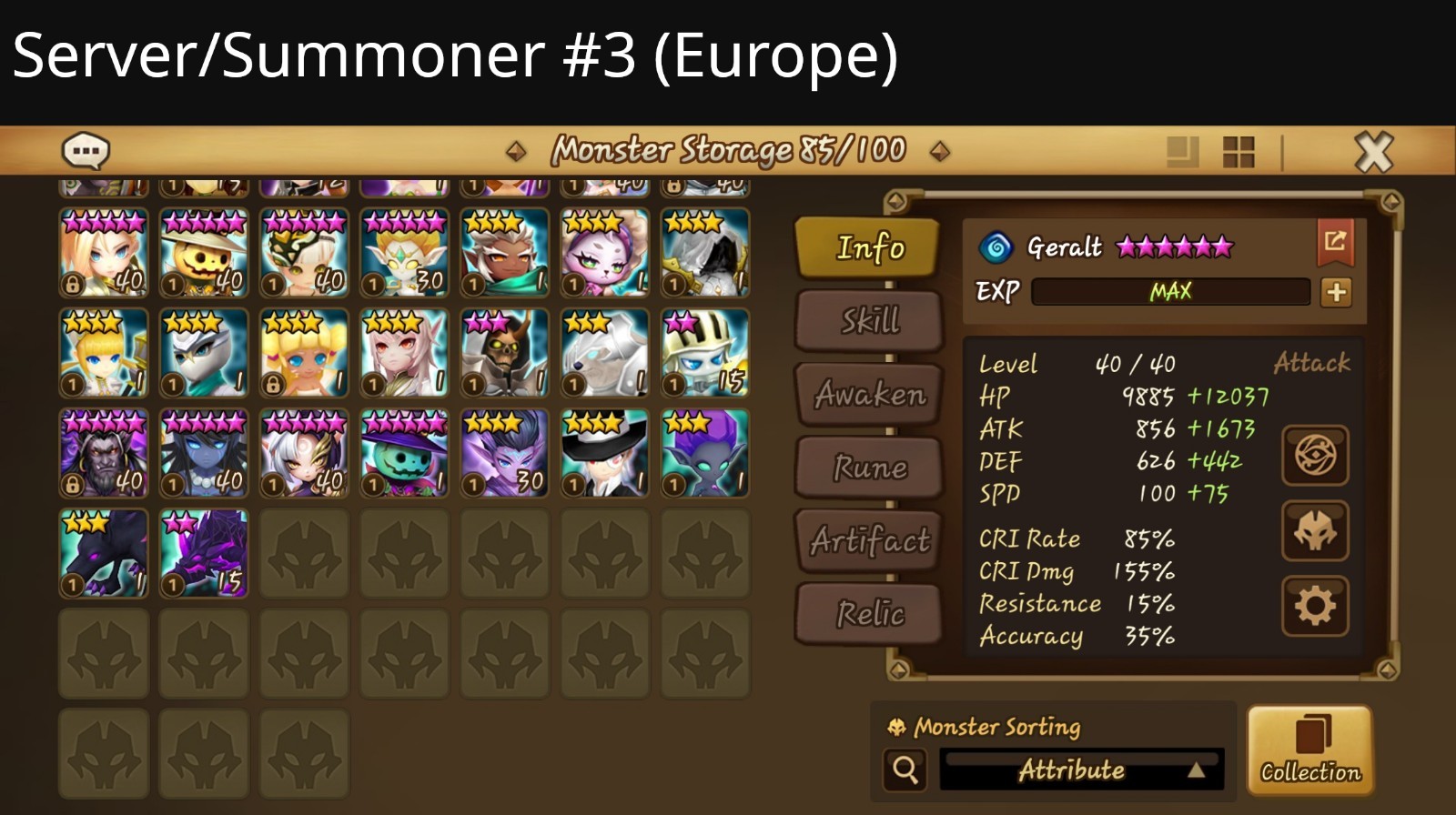 Summoners War Account, multiple servers {Global+Asia+Europe+China} 119LnD