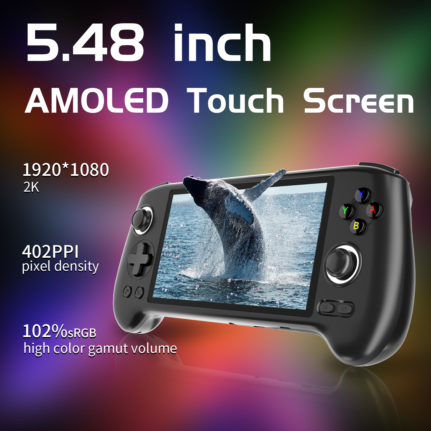 ANBERNIC RG556 5.5 inch Handheld Game Console nisoc T820 Android13 5500mAh Gifts