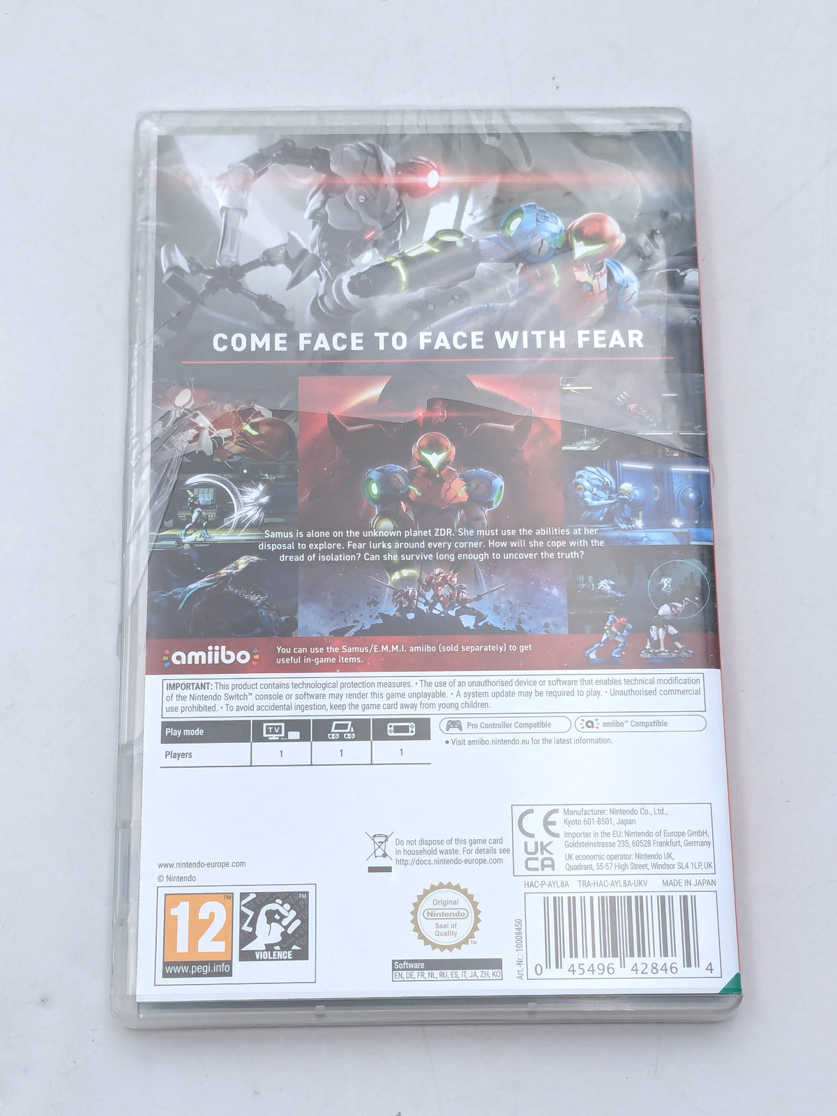 Metroid Dread PEGI 12 Action Video Game for Nintendo Switch (HAC-P-AYL8A)