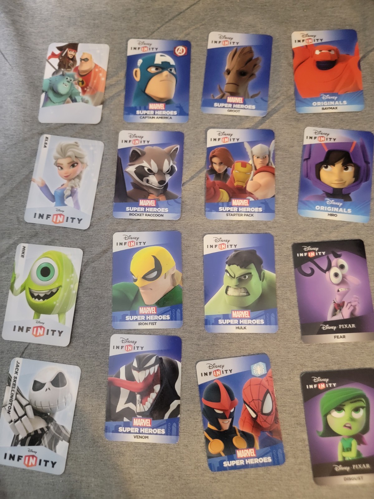 Disney Infinity Character Card Lot Of 23 See Pictures For Characters