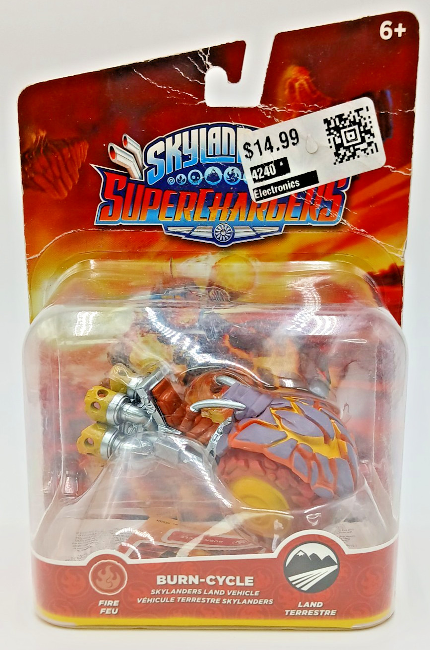 Skylanders SuperChargers Burn Cycle Fire Land Vehicle Toys to Life NOS READ FLAW