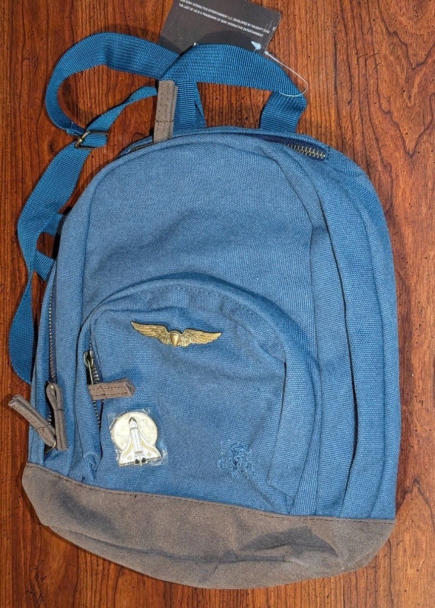 The Last of Us Part 2 Ellie Mini Backpack w/ Pins Mad Engine Edition NWT NEW