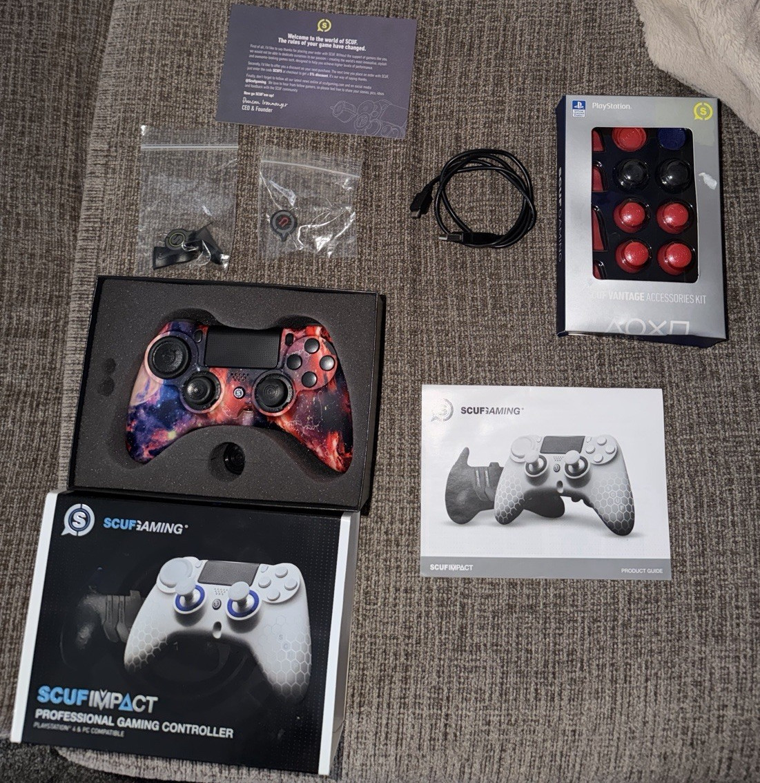 SCUF Gaming Impact PlayStation Controller Bundle w/ Scuff Vantage Accessorie Kit