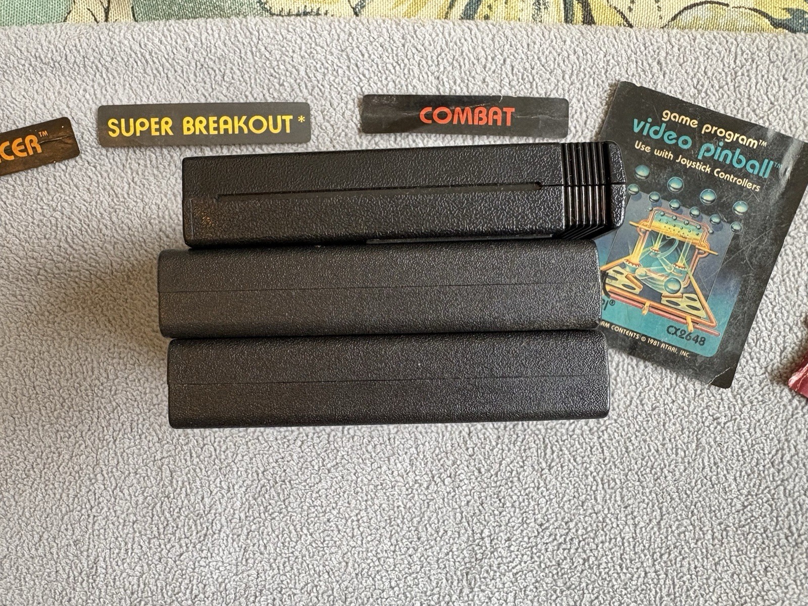 Atari 2600 Console Lot w/ Games, Joysticks, Paddles, Carrying Case Dig Dug
