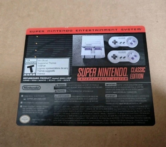 Super Nintendo Classic Edition 21 Games Included US Version SNES Console CIB A+