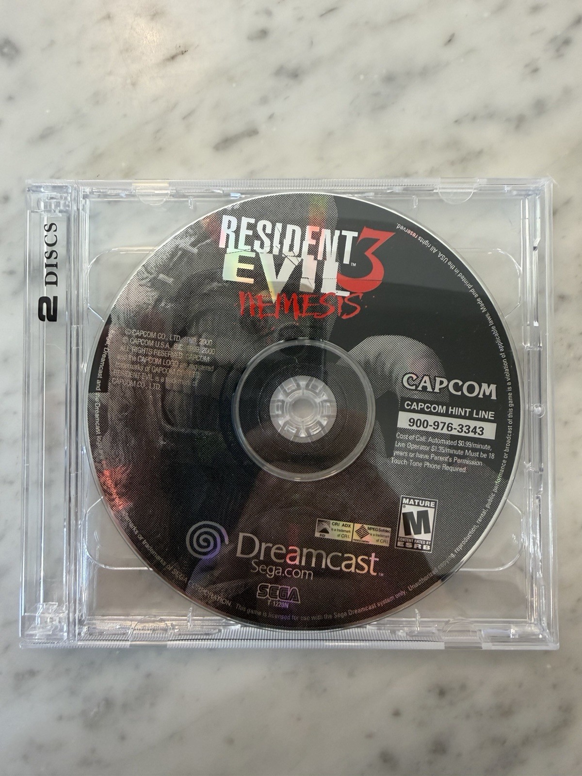 Resident Evil 3 Nemesis Dreamcast Video Game Disc Only