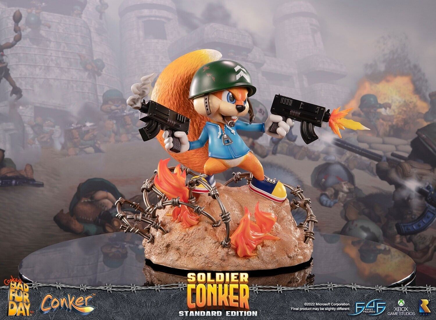 First4Figures Conker Soldier Standard Ed. Statue Mint in Box