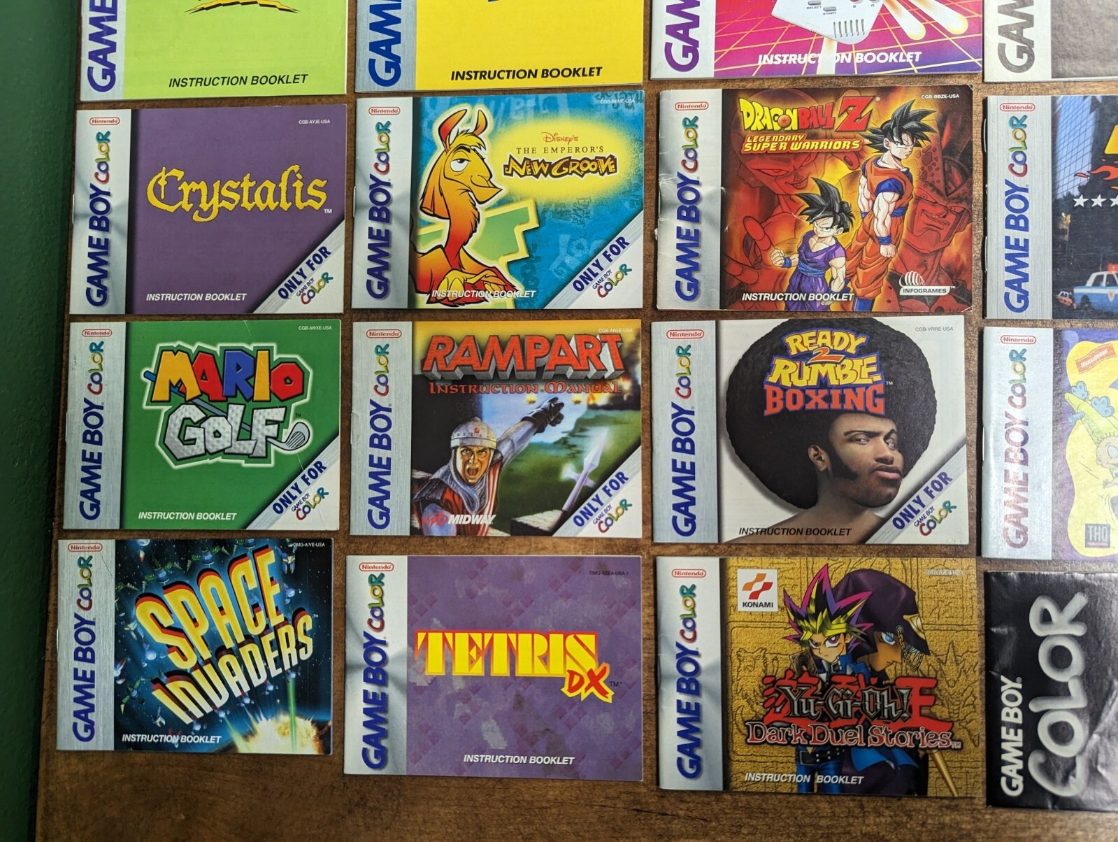 Lot of 50+ Game Boy & GBC Color Manuals, Popular Titles, Couple Dupes, Posters