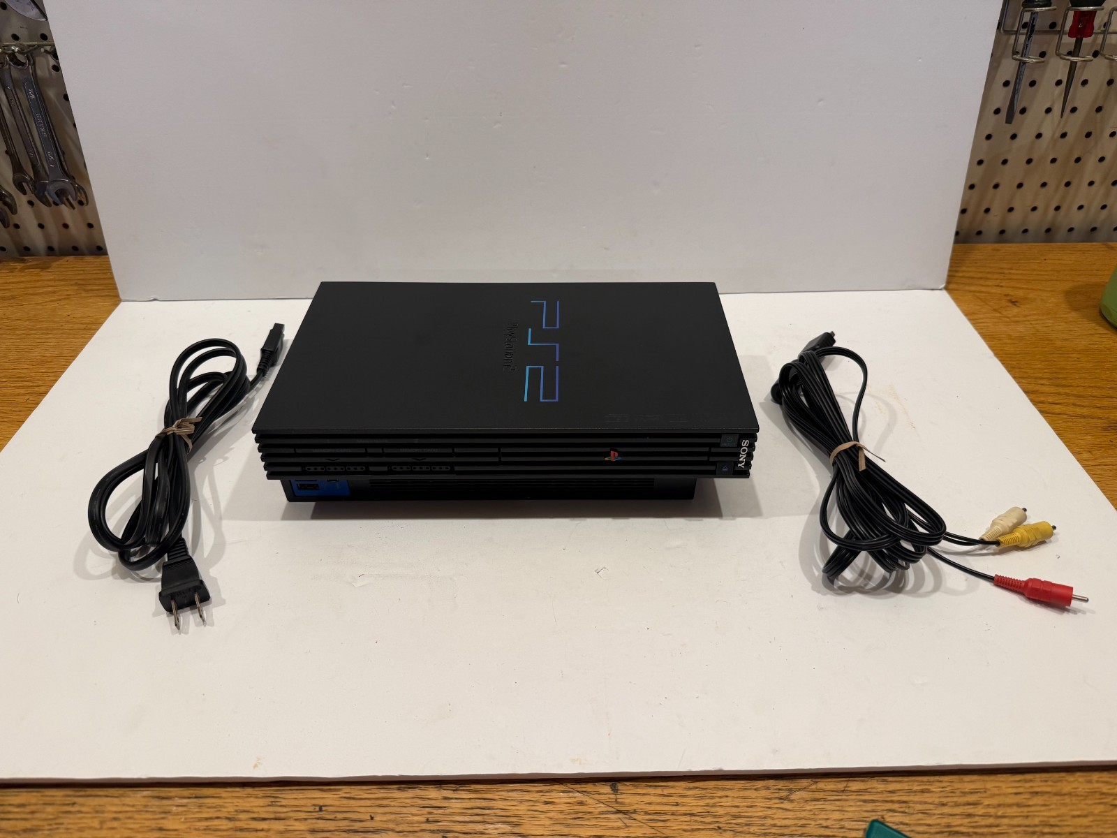 Sony PlayStation 2 PS2 Fat Console Bundle SCPH-39001 w/ Controller Tested