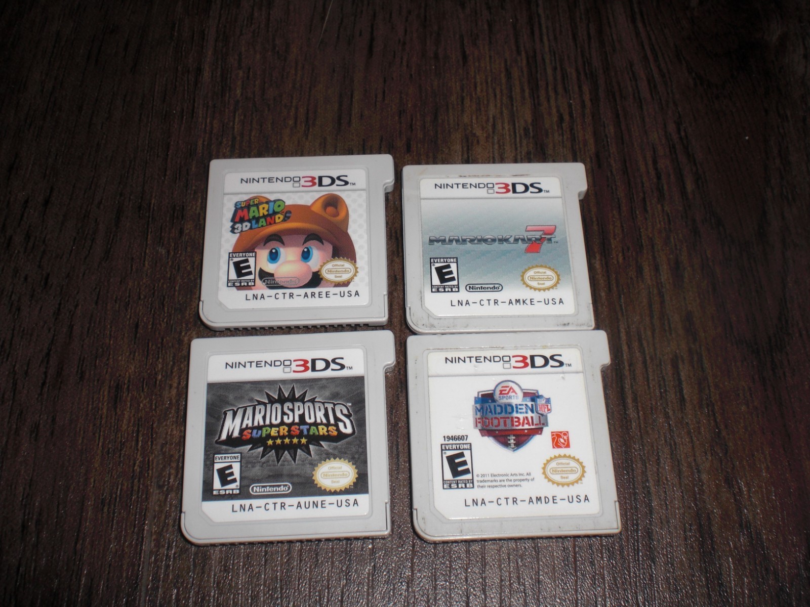 Super Mario 3D Land Mario Sports Superstars Mario Kart 7 Madden 4 Nintendo 3DS