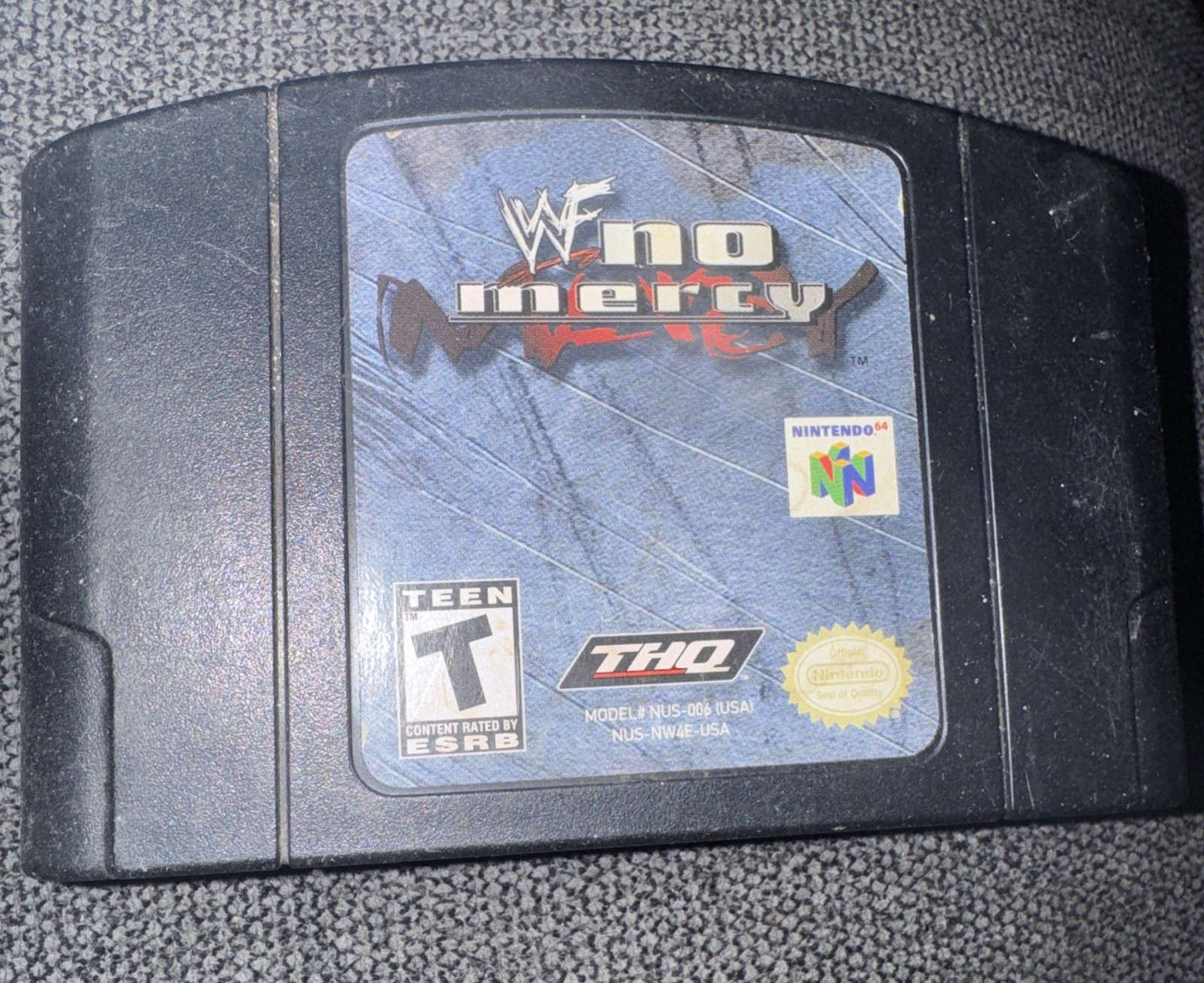 THQ WWF No Mercy Nintendo 64 N64 T-Teen NTSC-U/C (US/Canada) Cartridge Only