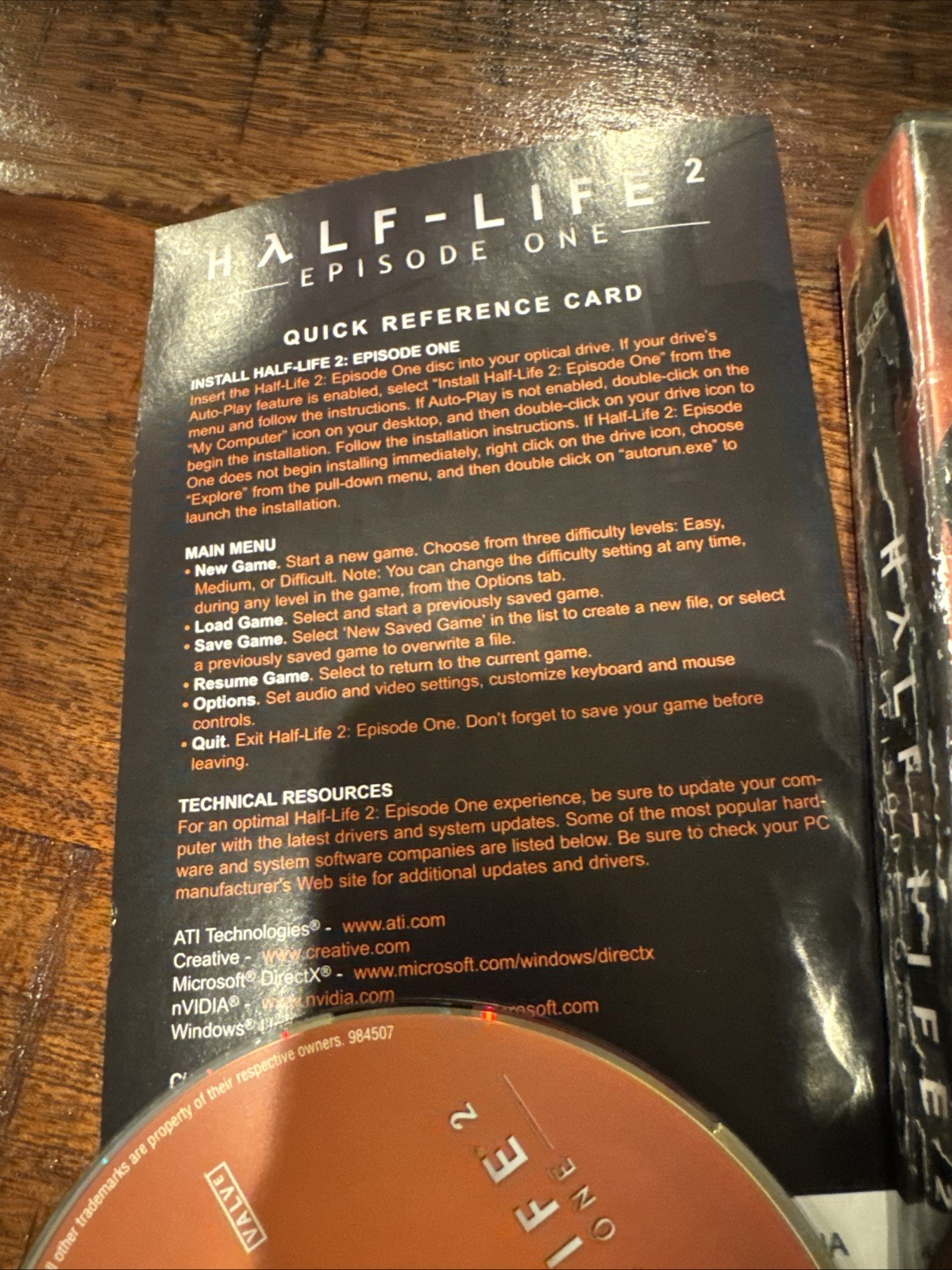 Half Life 2 Episode 1 PC DVD-ROM Game Complete With Key Code ML403 One Valve
