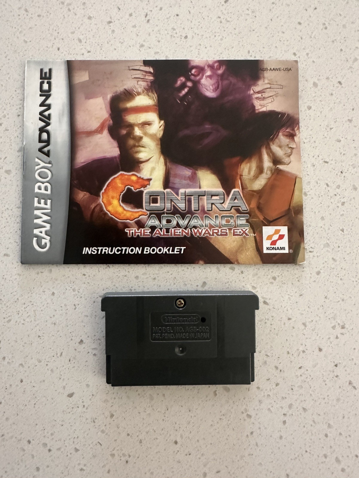 Contra Advance: The Alien Wars EX Manual included Tested & Working Very Clean