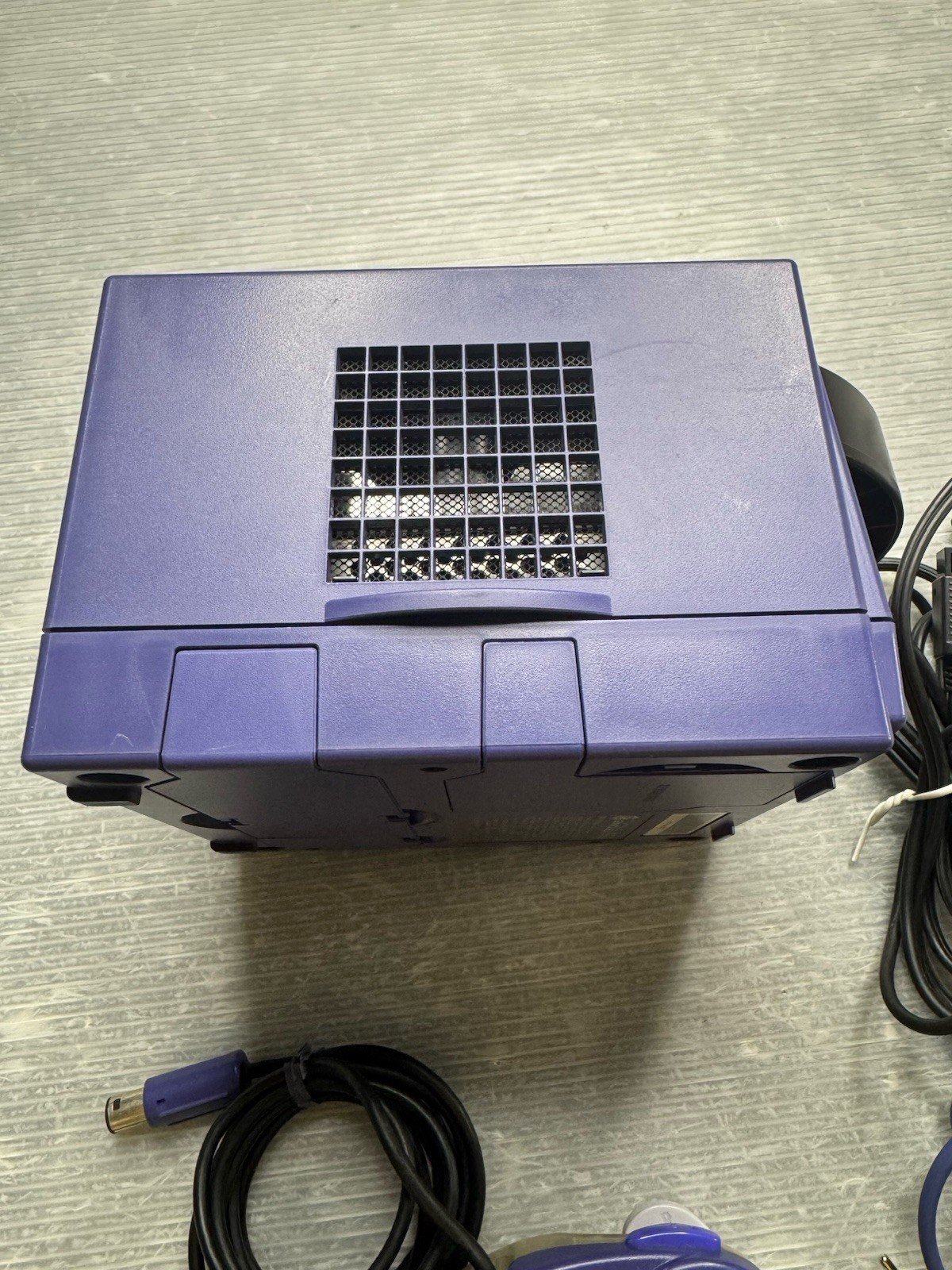 NINTENDO GAMECUBE CONSOLE DOL-001 Indigo power cord A/V cable METROID PRIME 1& 2