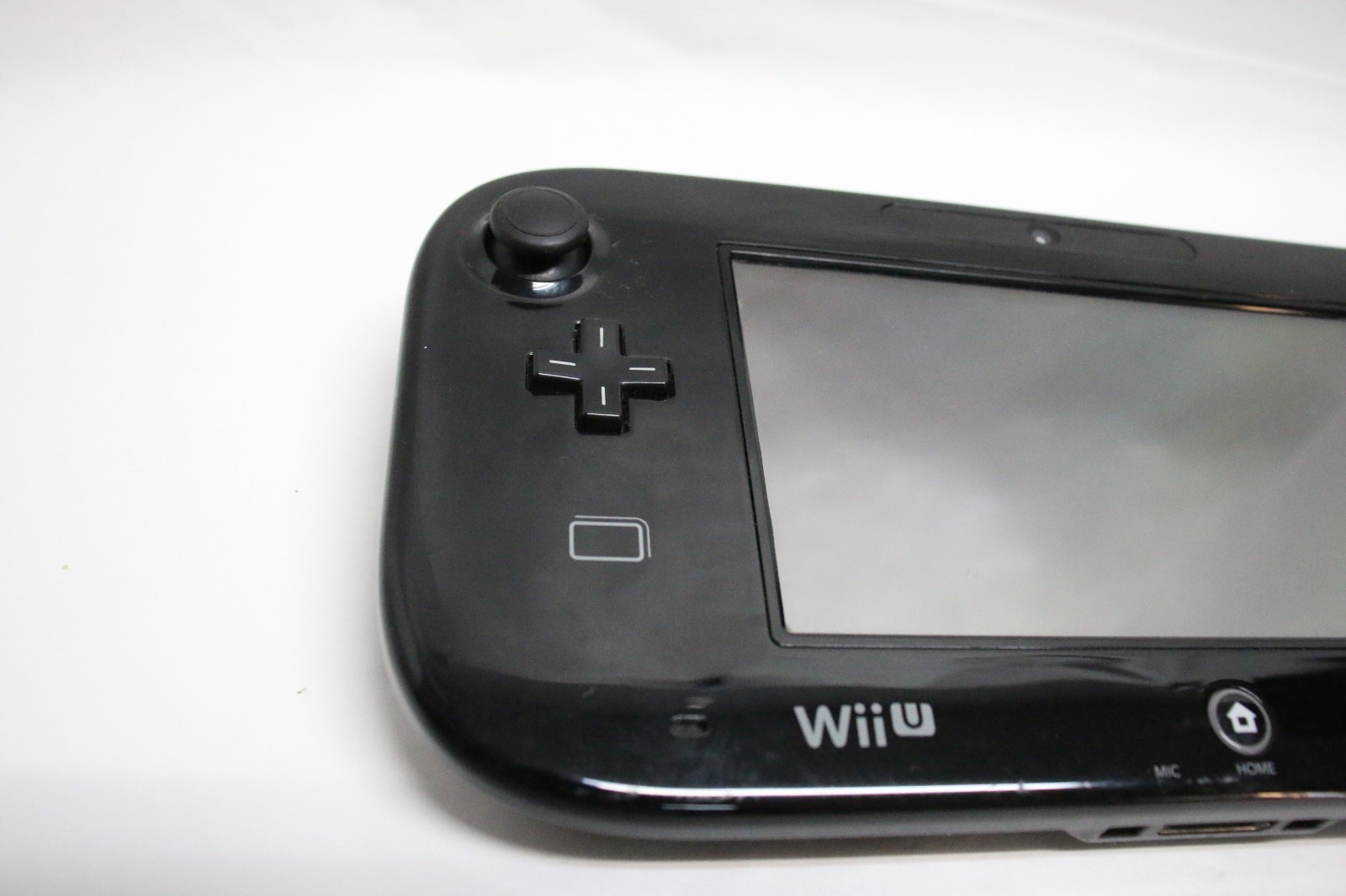 Nintendo Wii U Wireless GamePad Controller Black WUP-010(USA) no charger