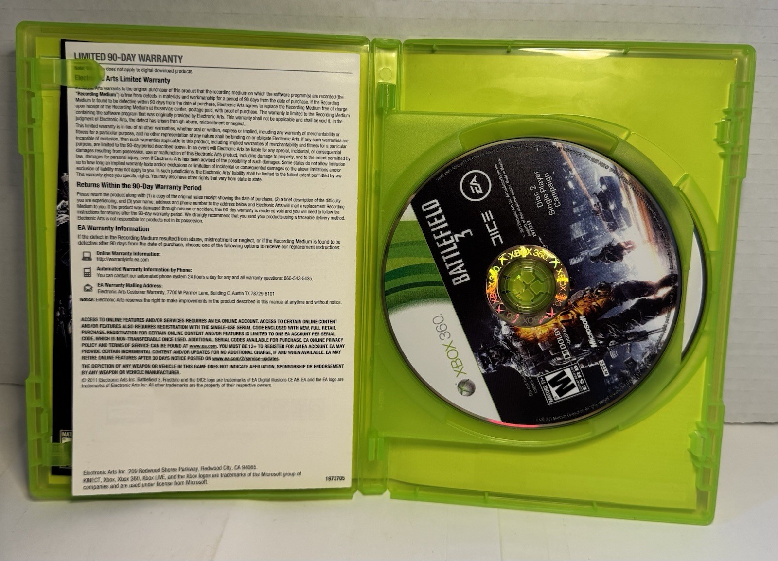 XBOX 360 Battle Field 3 & 4 (w/ Bonus In-Game Content On #4 Only) Video Games