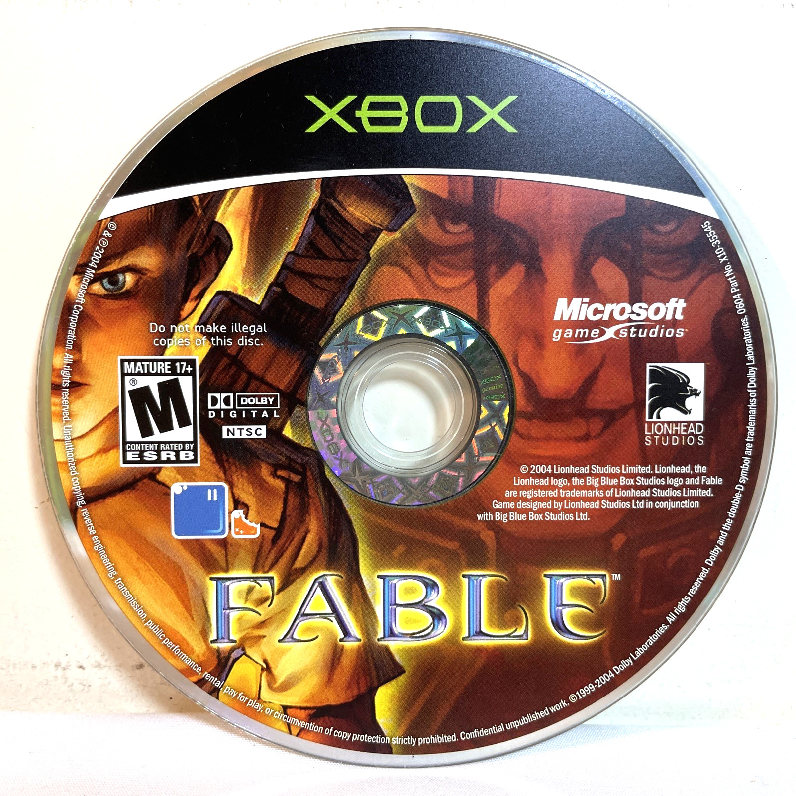 FABLE (2004) XBOX Action Role Playing RPG – Complete CIB