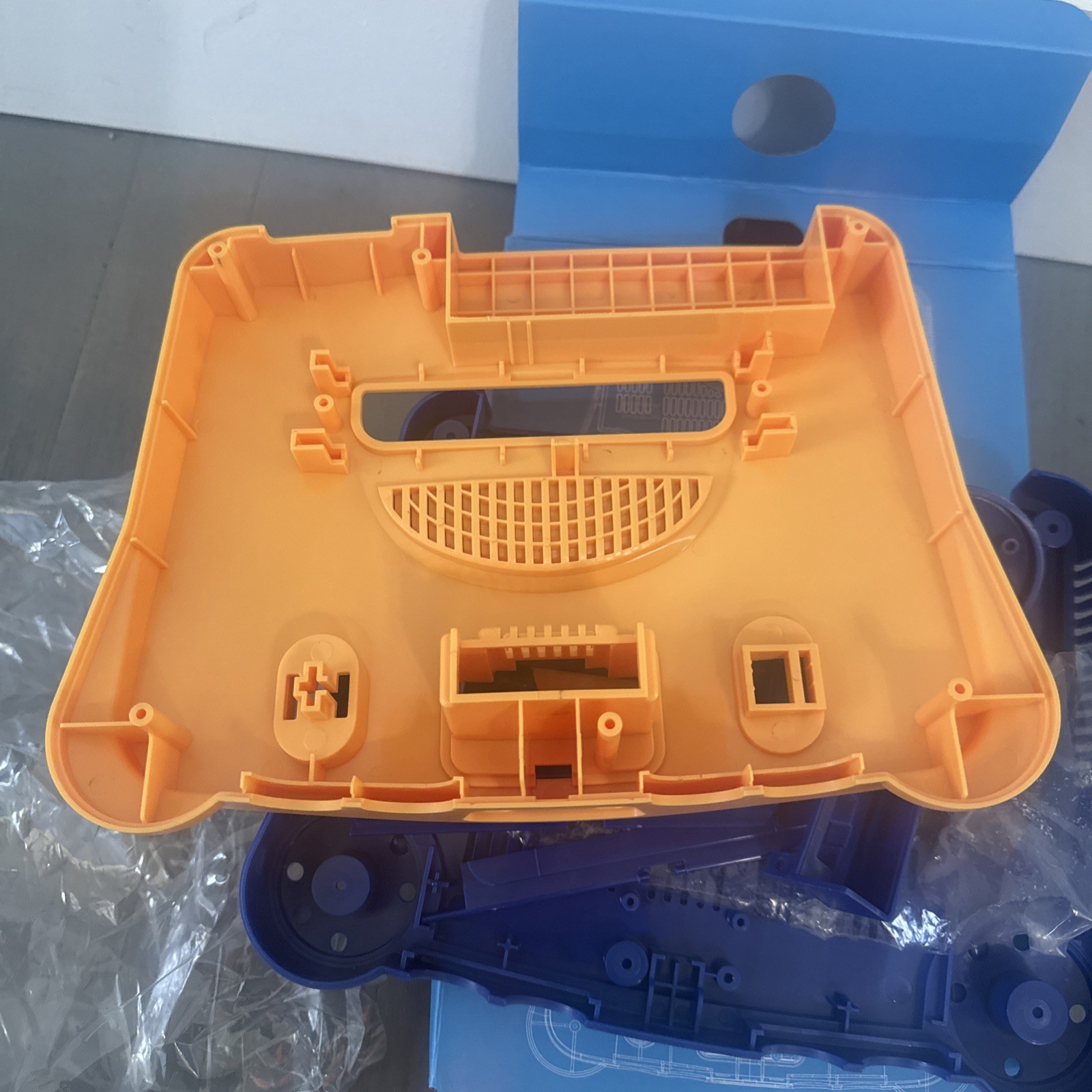 N64 Full Replacement Console Shell Housing Yellow & Blue Pokemon Nintendo 64