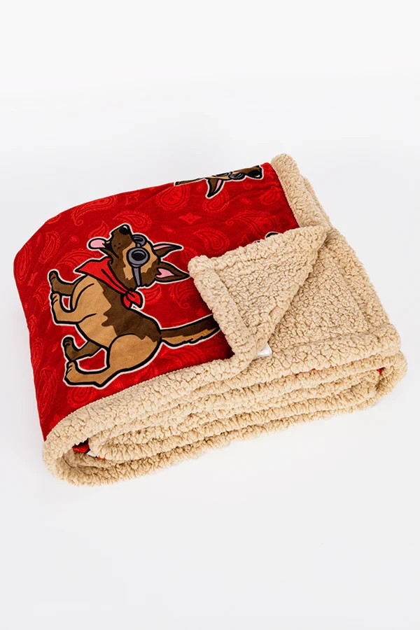 Fallout Dogmeat Toss Throw Blanket + Puppy Plush Companion Set