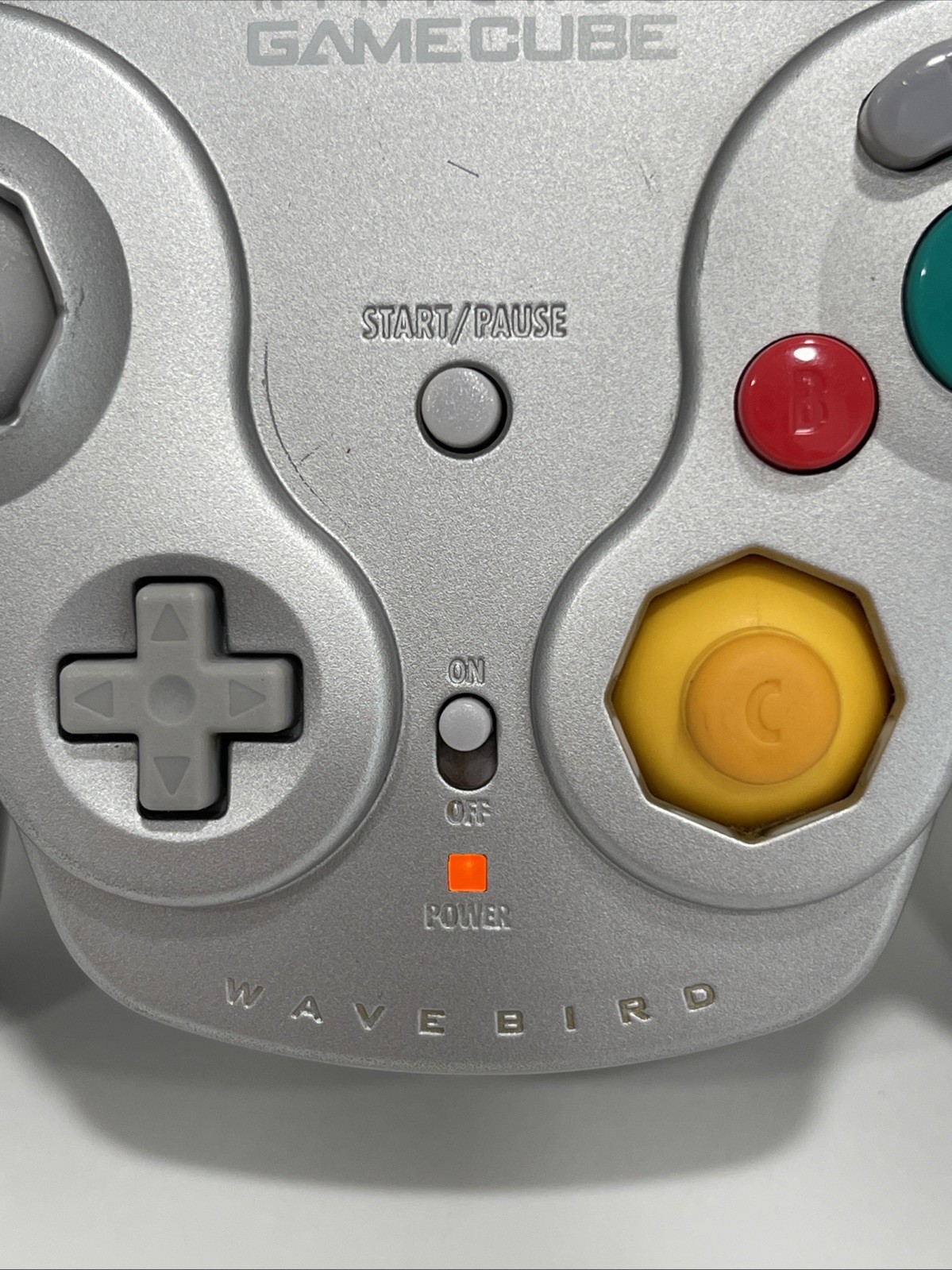 Nintendo Gamecube Wavebird Wireless Controller Platinum (No Receiver) Authentic