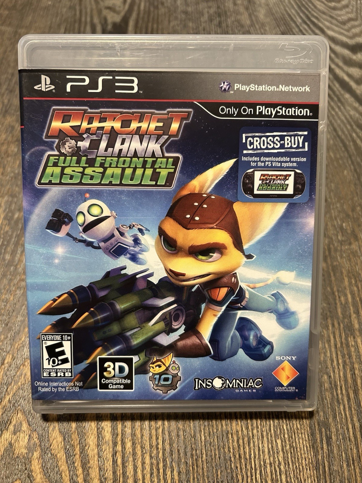 Ratchet & Clank Full Frontal Assault, PS3, Cross Buy, 3-D Compatible, No Manual