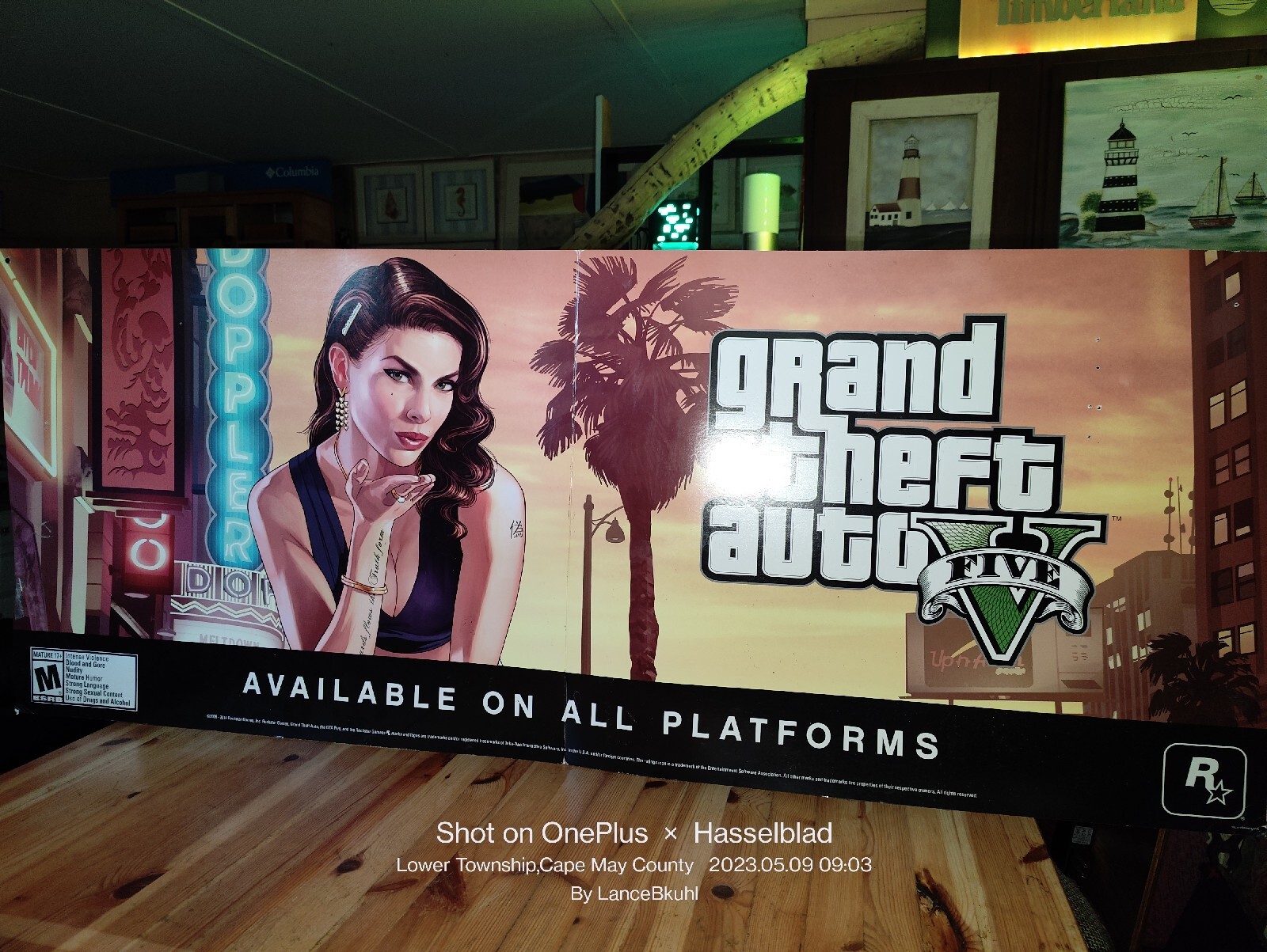 GTA 5 ORIGINAL Store Banner- HUGE (4.5 Ft Long) & VERY RARE (Only One On EBay)