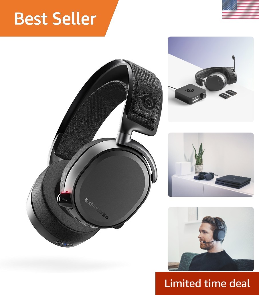 Arctis Pro Wireless Gaming Headset – Lossless High Fidelity Wireless + Blueto…