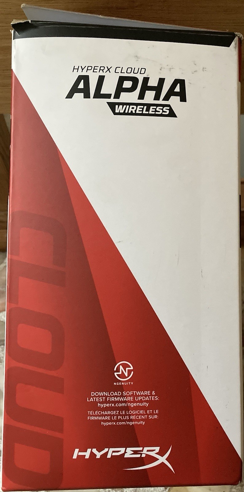 HyperX Cloud Alpha Wireless Over-Ear RF USB Gaming Headset w/ Boom Mic