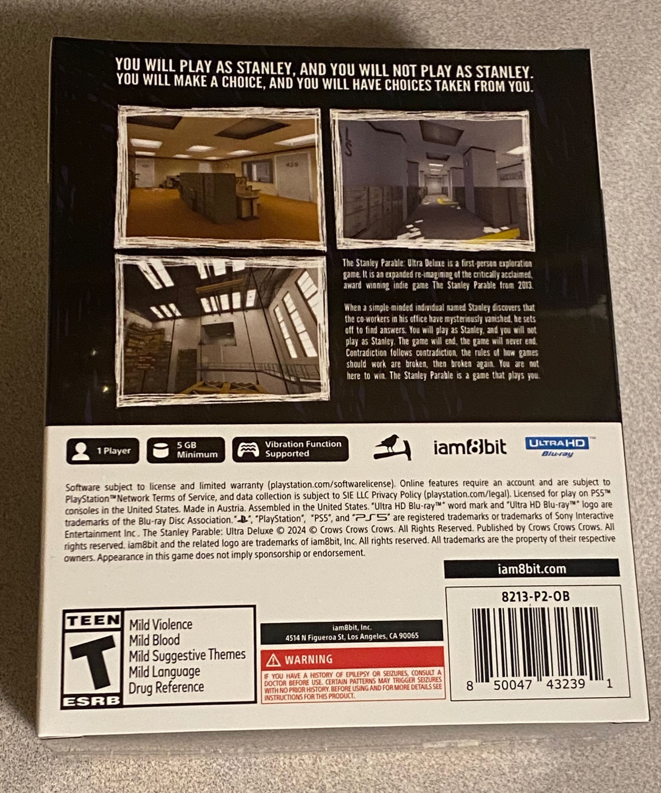 The Stanley Parable Ultra Deluxe iam8bit Collector’s Edition PS5 New Sealed