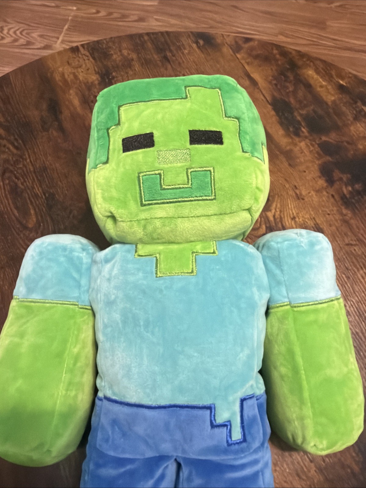 Mojang Minecraft Zombie Steve Creeper Jinx Green Plush Doll Pillow 18”
