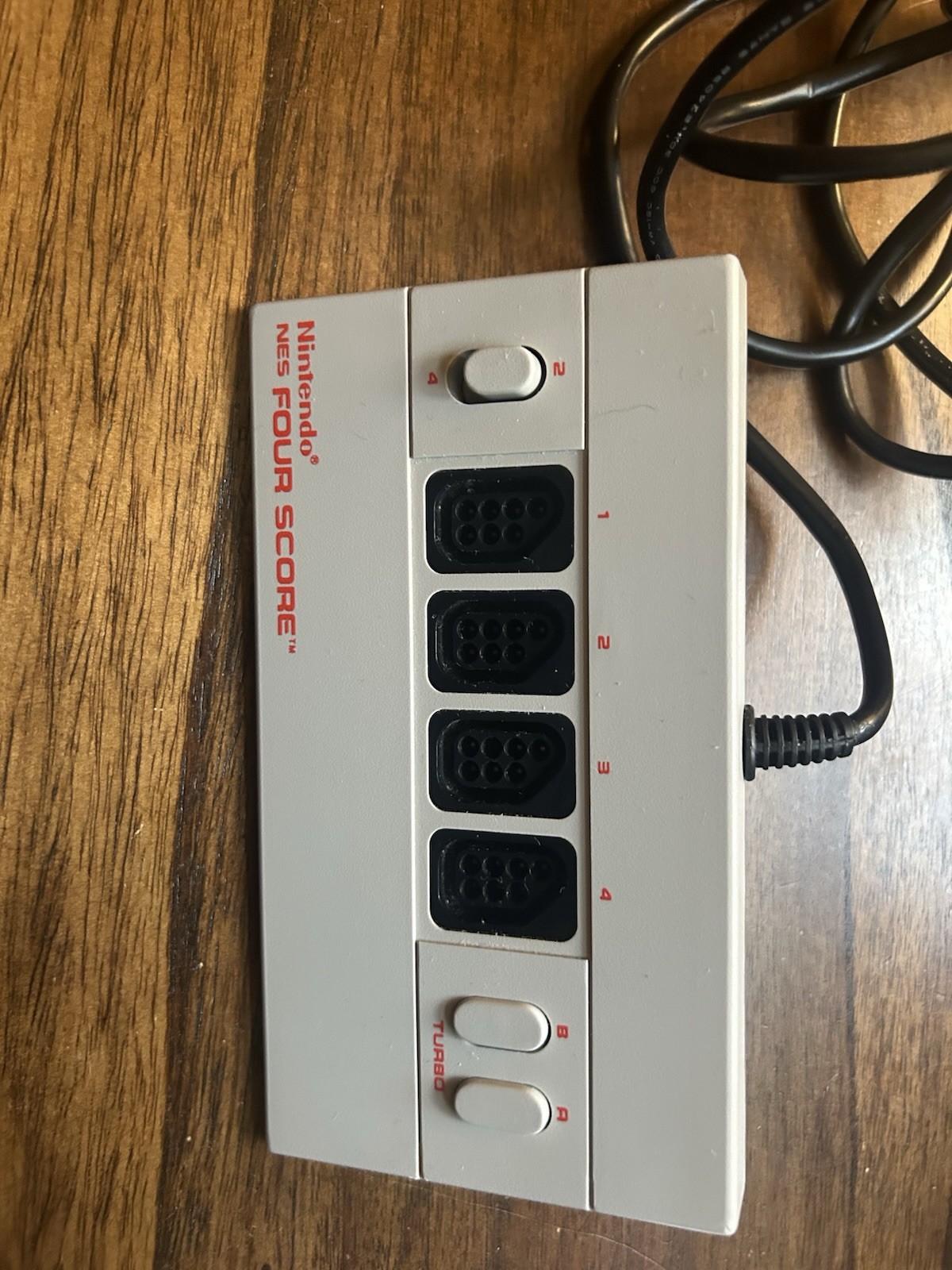 Nintendo NES Four Score 4 Player Adapter Control NICE Vintage Nintendo Accessory