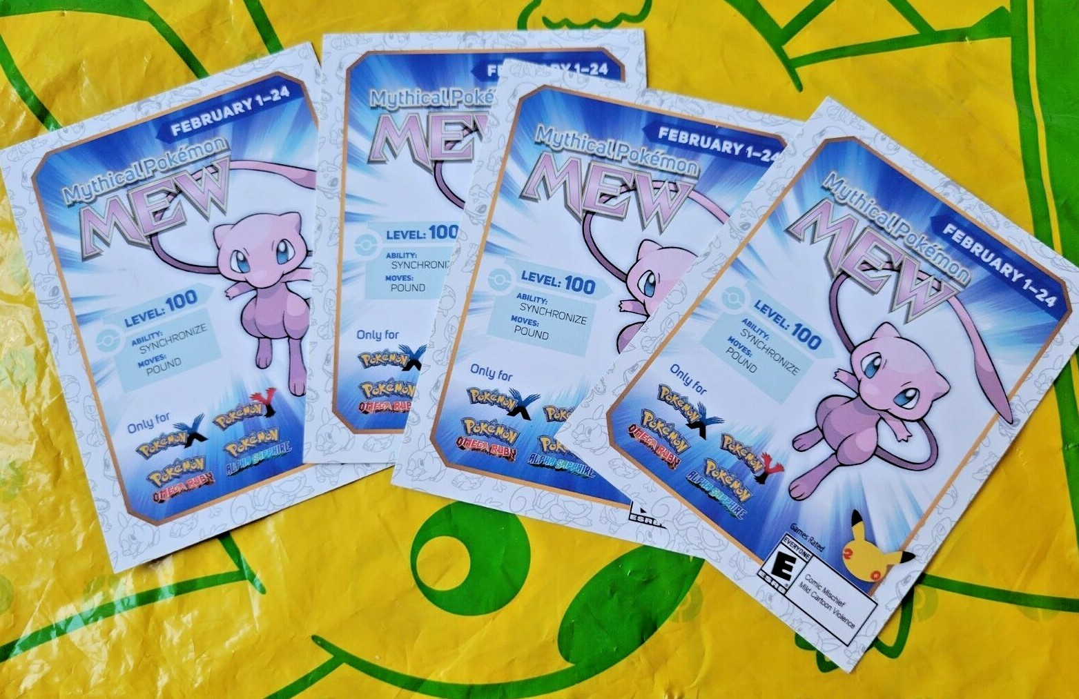 Pokemon Mythical Mew Download Card 2016 Expired