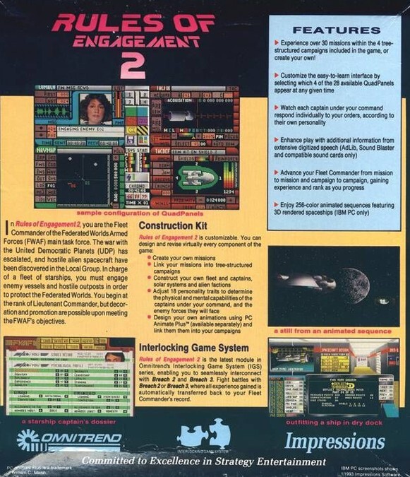Rules of Engagement 2 PC Game 1993 Windows 10 11