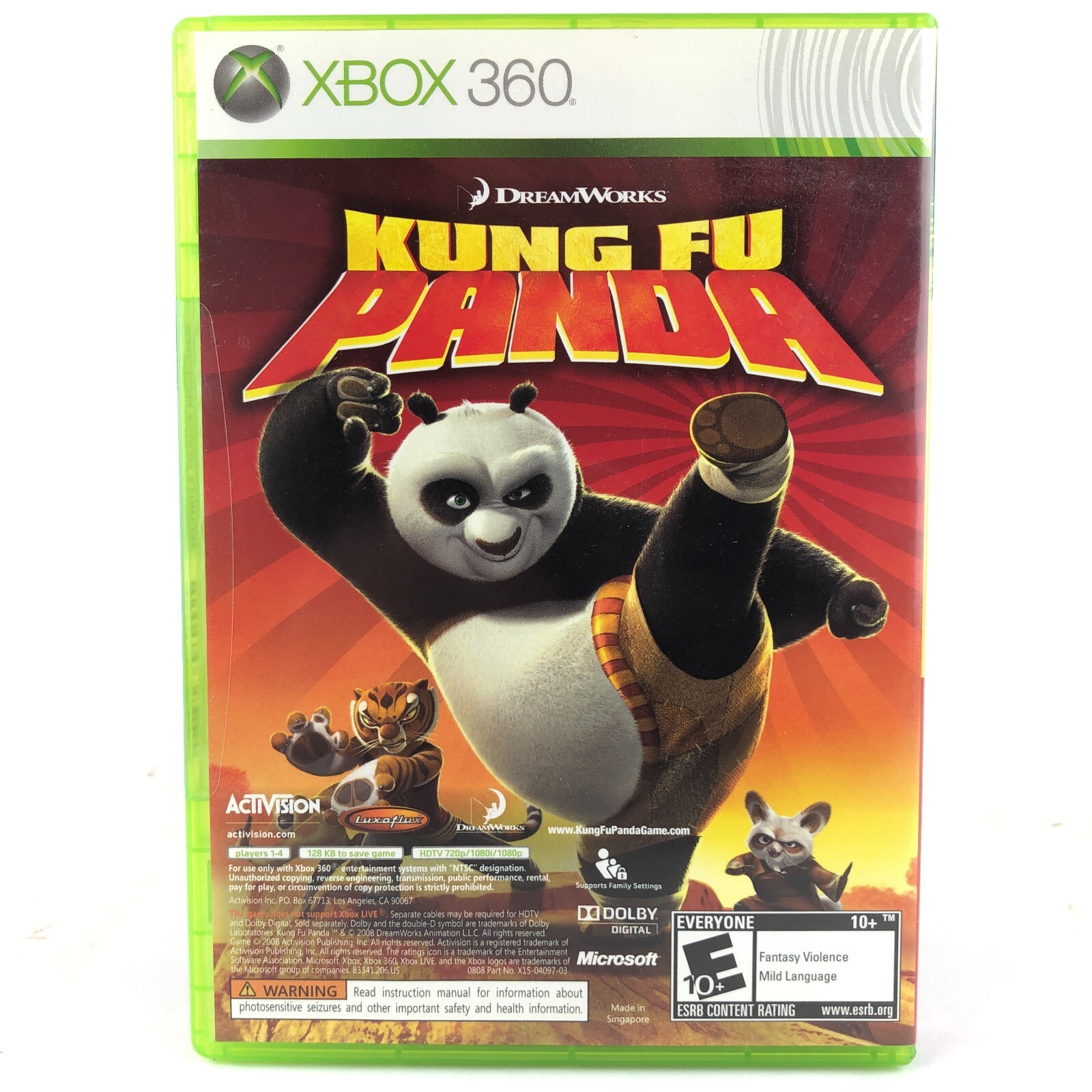 Xbox 360 Lego Indiana Jones: The Original Adventures & Kung Fu Panda NEW SEALED!