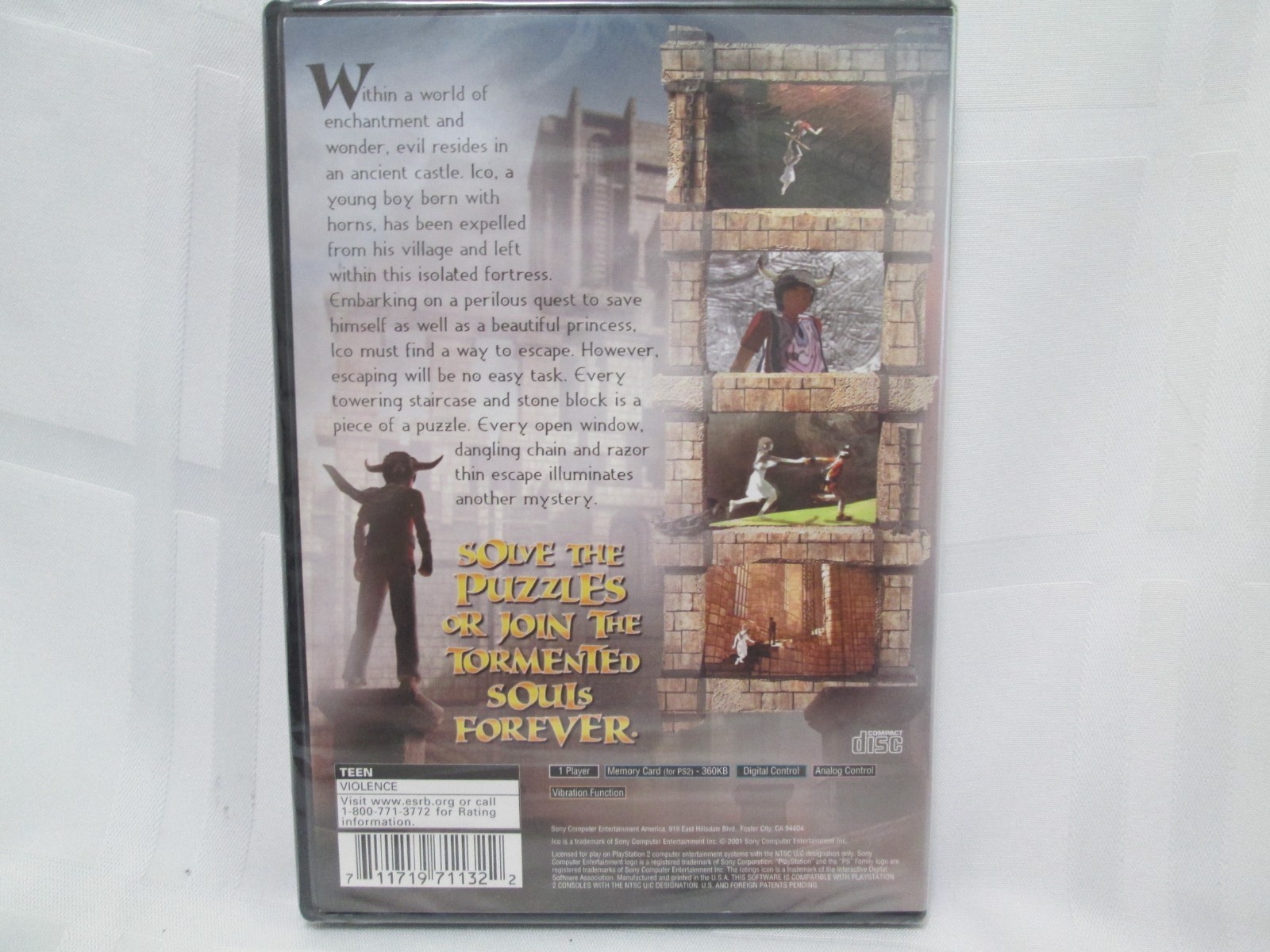 Ico – Sony PlayStation 2 Rated T (Teen) (unopened-in original packaging)