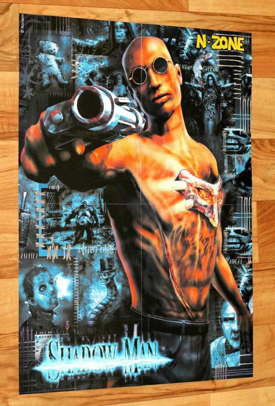 Shadow Man / Hybrid Heaven Rare Vintage Poster N64 Playstation Nintendo